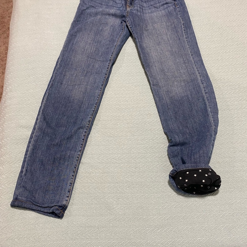 Eddie Bauer Boyfriend flannel lined jeans